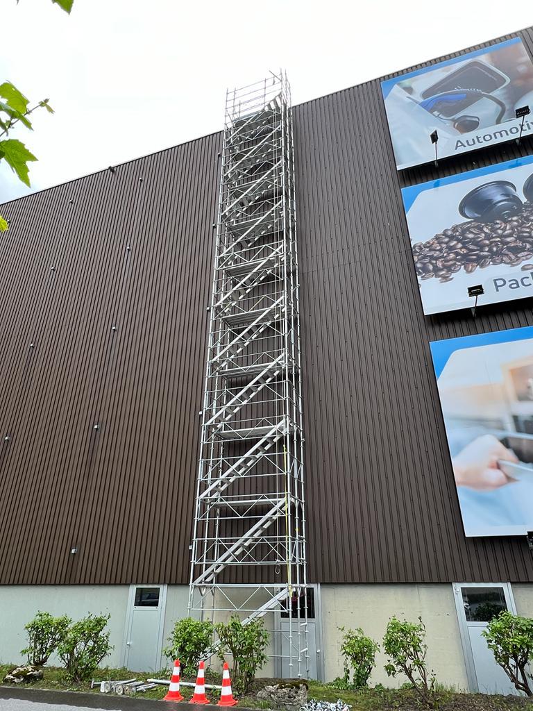 Gerüstbauer Treppenturm